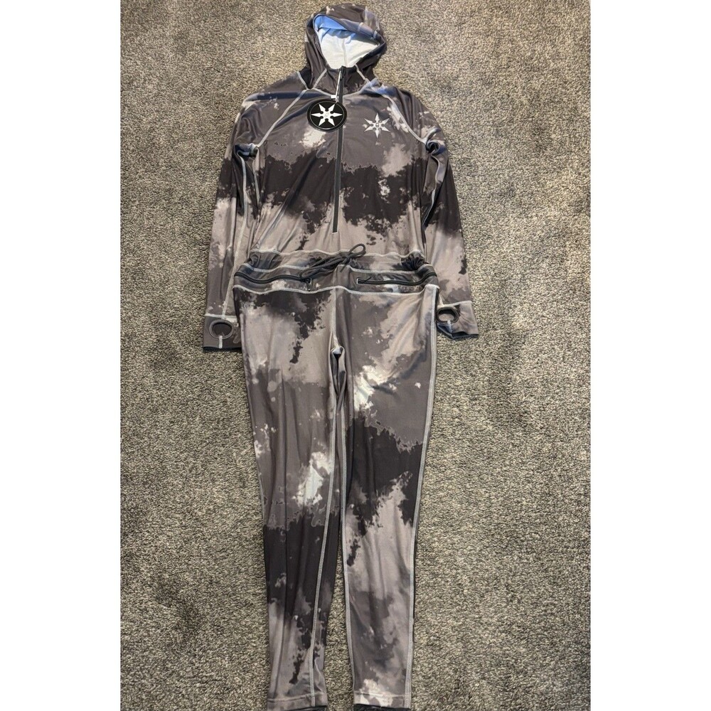 Airblaster Classic Ninja Suit Women's Size Medium Bodysuit Storm Cloud Gray